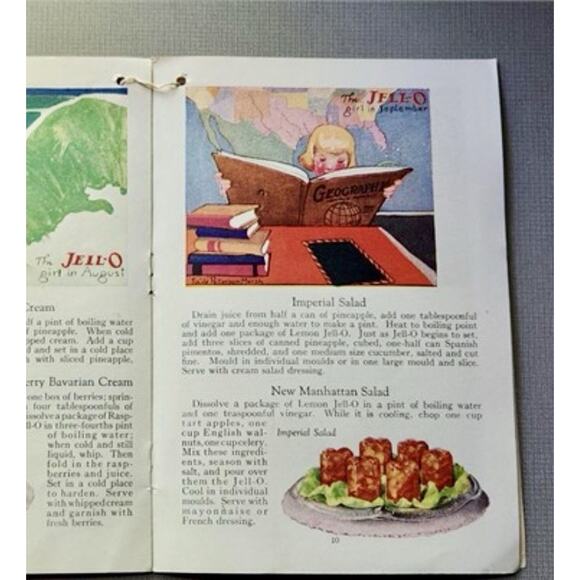 ANTIQUE 1912-1924 LOT of "JELL-O" Advertising RecipeBooklets By Maxfield Parrish - Picture 7 of 9